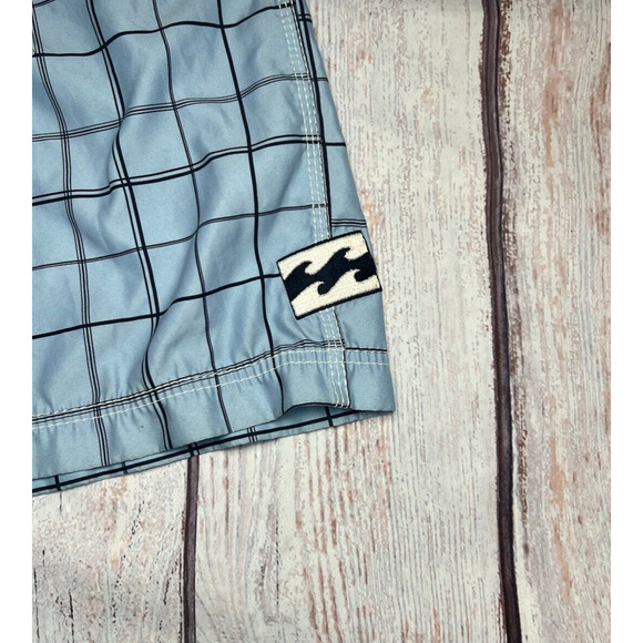 Billa Bong Men’s Blue Board Surf Swim Shorts Size 33 Aqua Blue Nice Billa Bong - Picture 5 of 7